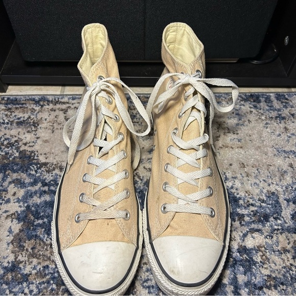 Converse All Star Chuck Taylor M12 Cream High Top Canvas Sneakers Size 12 Men’s - Picture 4 of 12